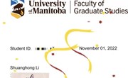 【喜报】祝贺李双宏校友获得加拿大曼尼托巴大学硕博连读录取